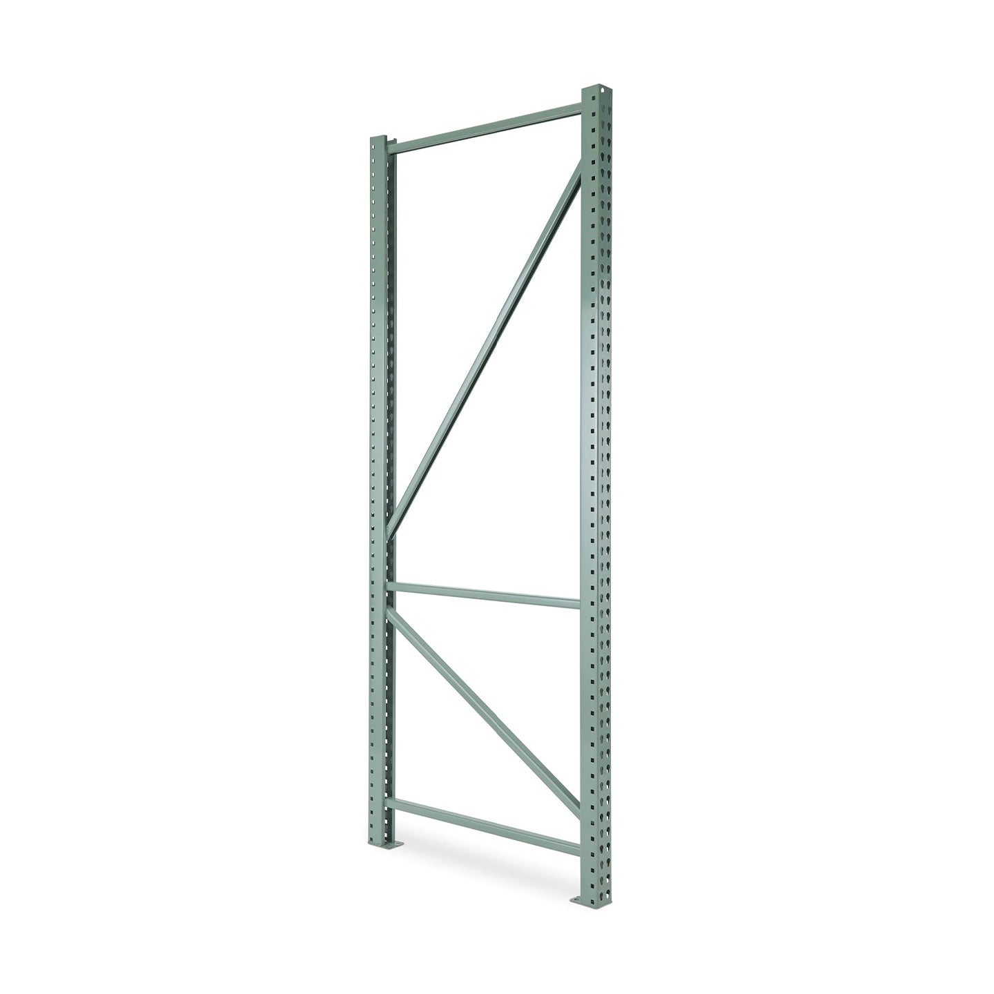 Pallet Rack Teardrop Style - Welded Frames (Green)