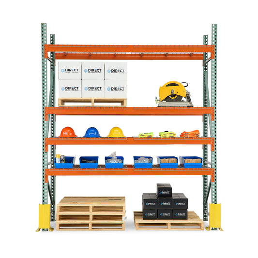 Pallet Rack Teardrop Style - Welded Frames (Green)