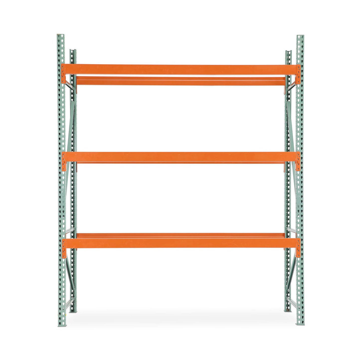 Pallet Rack Teardrop Style - Welded Frames (Green)