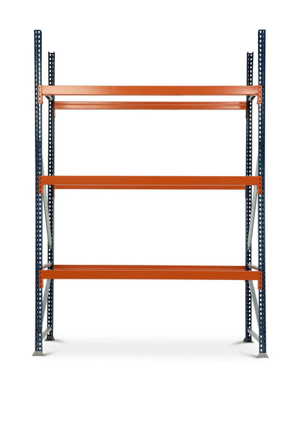 Pallet Rack Teardrop Style - Bolted Frames (Blue)