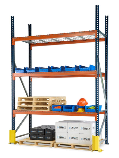 Pallet Rack Teardrop Style - Bolted Frames (Blue)