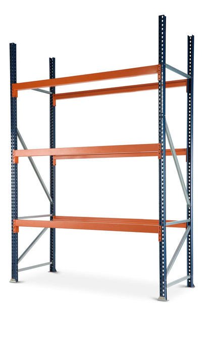 Pallet Rack Teardrop Style - Bolted Frames (Blue)