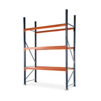 Pallet Rack Teardrop Style - Bolted Frames (Blue)