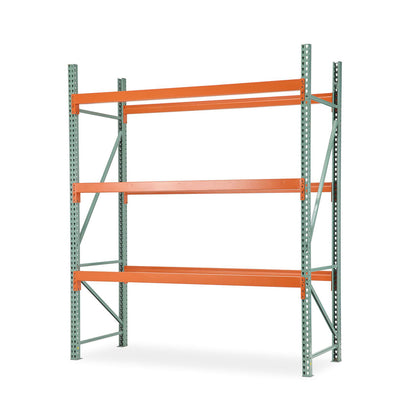 Pallet Rack Teardrop Style - Welded Frames (Green)