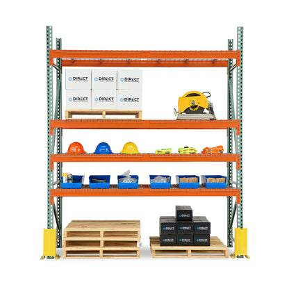 Pallet Rack Teardrop Style - Welded Frames (Green)