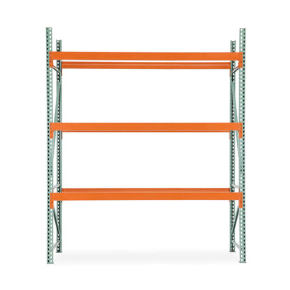 Pallet Rack Teardrop Style - Welded Frames (Green)